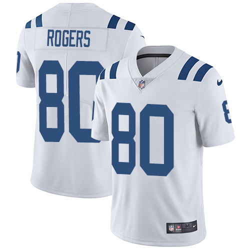 Indianapolis Colts #80 Limited Chester Rogers White Nike NFL Road Men Vapor Untouchable jerseys